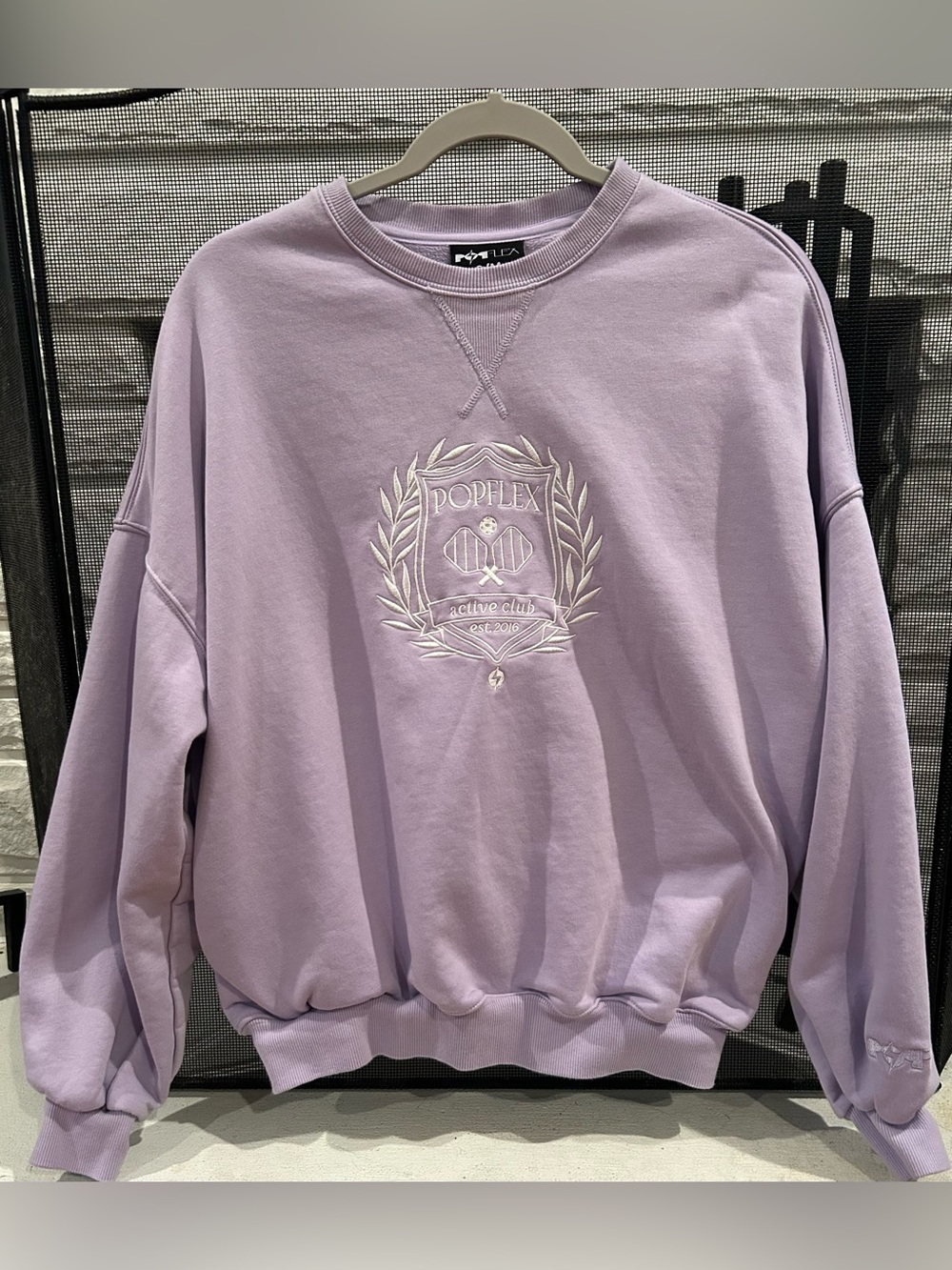 POPFLEX Active Club Cloud Crewneck Sweater - Size S
